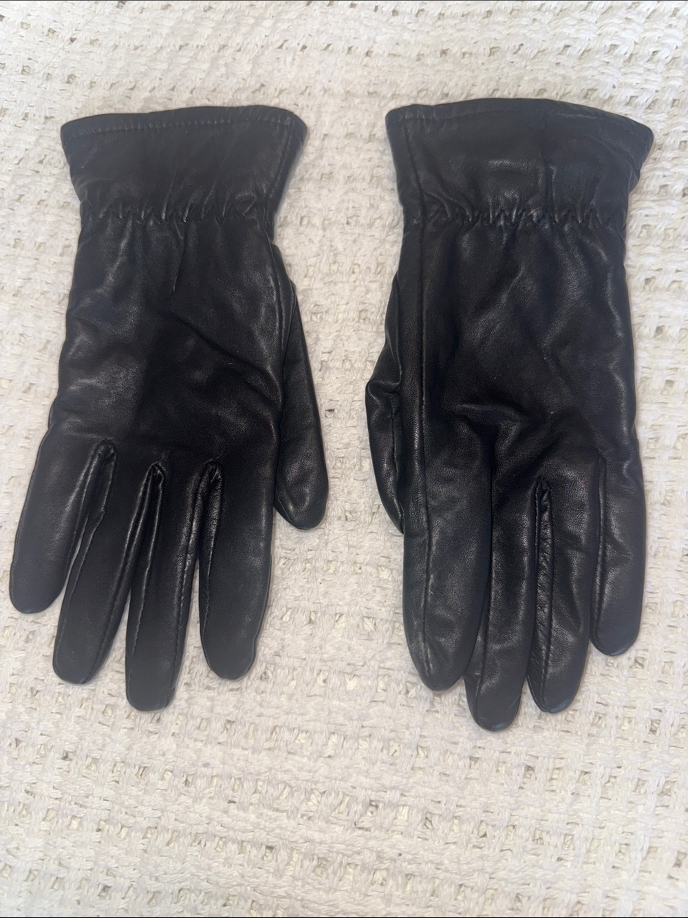 Genuine Leather Black Leather Women’s Gloves